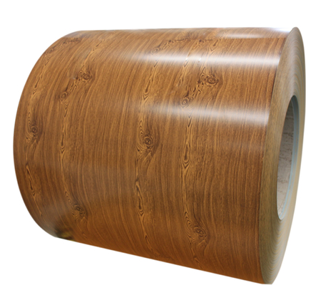 PPGI 0.5mm THK  Prepainted Galvanized Steel Coil PE JISG3312 Wood Grain Customization