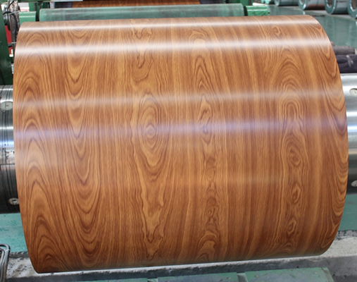 Printed Ppgi Steel Coil Wood Pattern Zero Spangle Gi Sheet 508mm  610mm