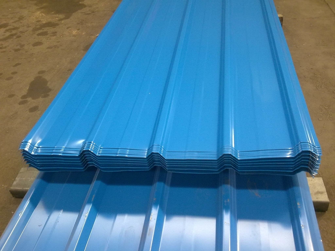 Bule Galvanized 0.4 Mm Roof Steel Sheet T Shape 25-205-1025mm