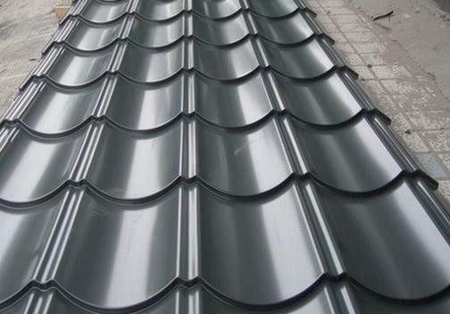 Gray Steel 0.4mm Galvanized Roofing Sheet Glazed Tile Type 28-207-828mm