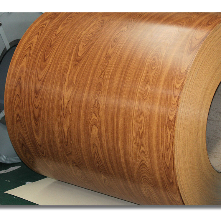 PPGI 0.5mm THK  Prepainted Galvanized Steel Coil PE JISG3312 Wood Grain Customization