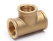1/4 Inch 1/2" 3/4 Brass Pipe Fittings Female Hexagon Head Forged 3 Way Equal Reduced Tee