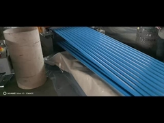 Bule Galvanized Roofing Steel Sheet Water Ripple Type 18-76-800mm